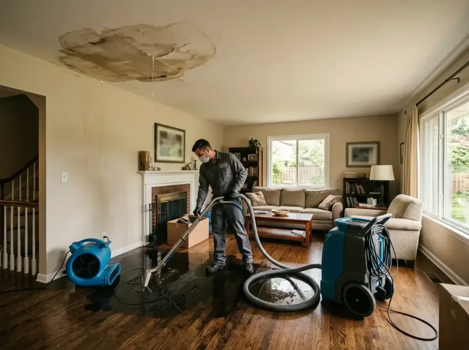attic-pipe-burst-ceiling-drip-008 — frequently asked questions, Water Damage Restoration & Carpet Care in Clinton, MS